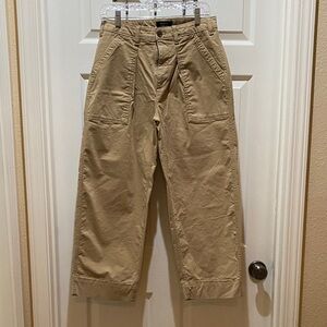 Banana Republic Women's Tan Barrel Leg Chino Pants